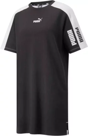 Къса рокля Puma със спортна кройка в черно-бяла комбинация