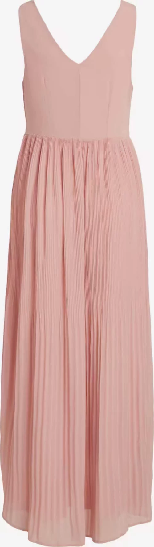 Дълга розова рокля за шаферка