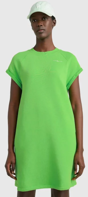 Неоново зелена къса спортна рокля за жени на Tommy Hilfiger